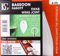  Bassoon Swab For Wing Joint, BG, Bamboo And Silk