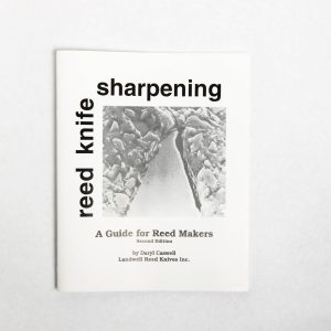 Book - Reed Knife Sharpening Book" by Daryl Caswell" Edmund Nielsen Woodwinds Store