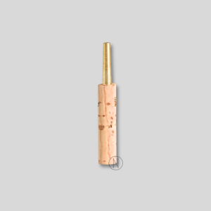 47 mm Brass "Prestini" Oboe Staple, Natural Cork