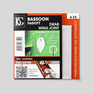 Bassoon Swab for Wing Joint, BG, Bamboo and Silk Nielsen Woodwinds Store