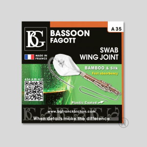 Bassoon Swab for Wing Joint, BG, Bamboo and Silk Nielsen Woodwinds Store