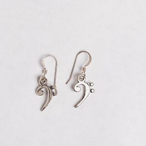 Bass Clef Earrings Edmund Nielsen Woodwinds Store